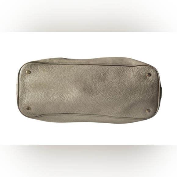 Tory Burch Tan Pebbled Leather Expandable Side Zip Tote - Picture 5 of 16